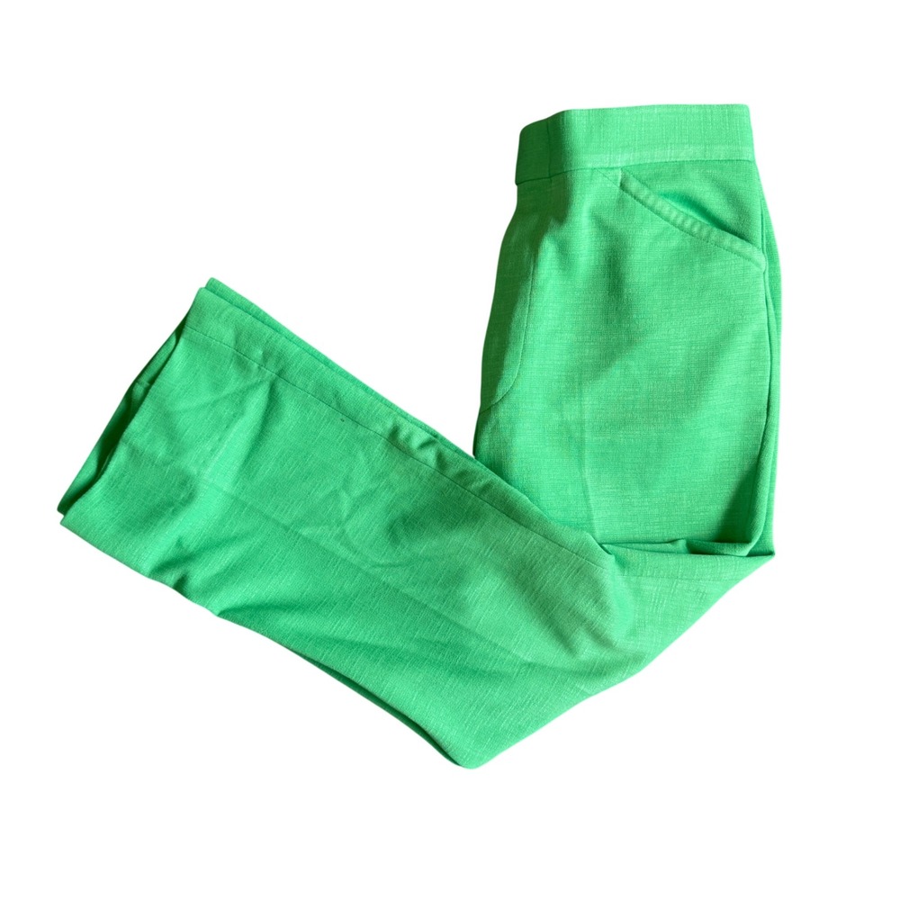 Vintage Jantzen Green Double Knit Trousers Straight Leg Retro Pants